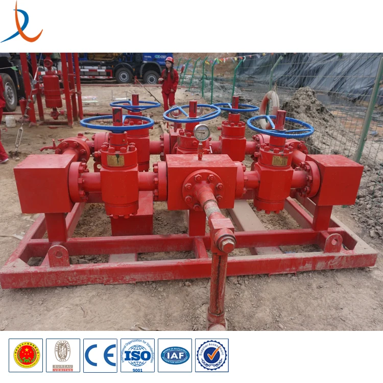 Wellhead manufacturers API 16C kill manifold / skid mounted choke manifold / choke manifold parts