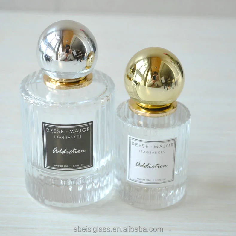 30ml 50ml Round Cylindertransparent Spray Glass Perfume Bottle