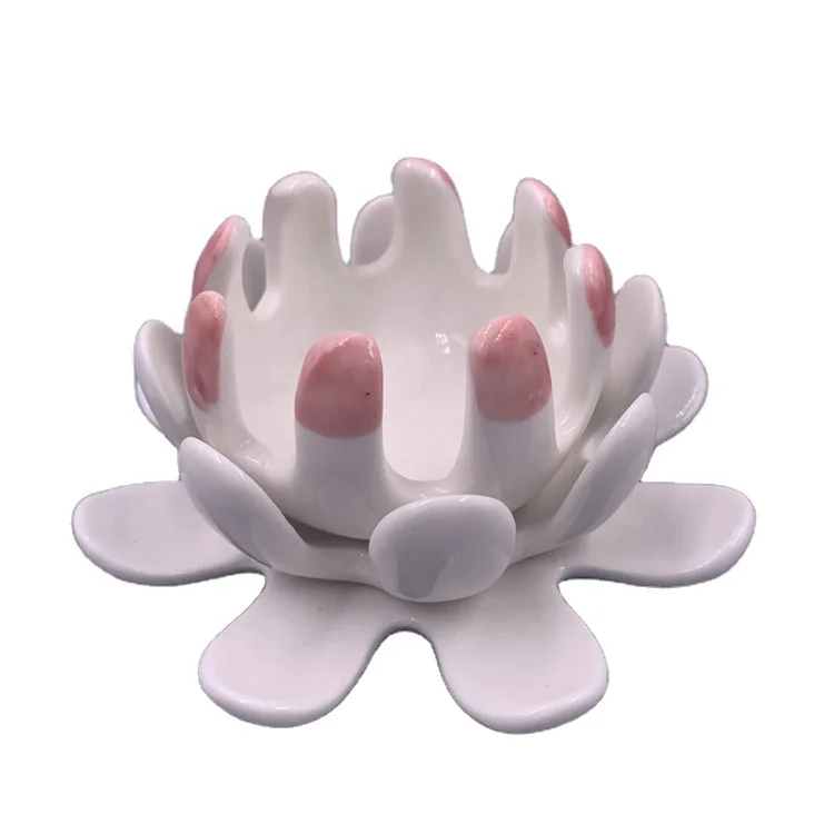 
BUY 2 GET 1 FREE Original New Amazon wedding table ceramic handmade flower porcelain candlestick 