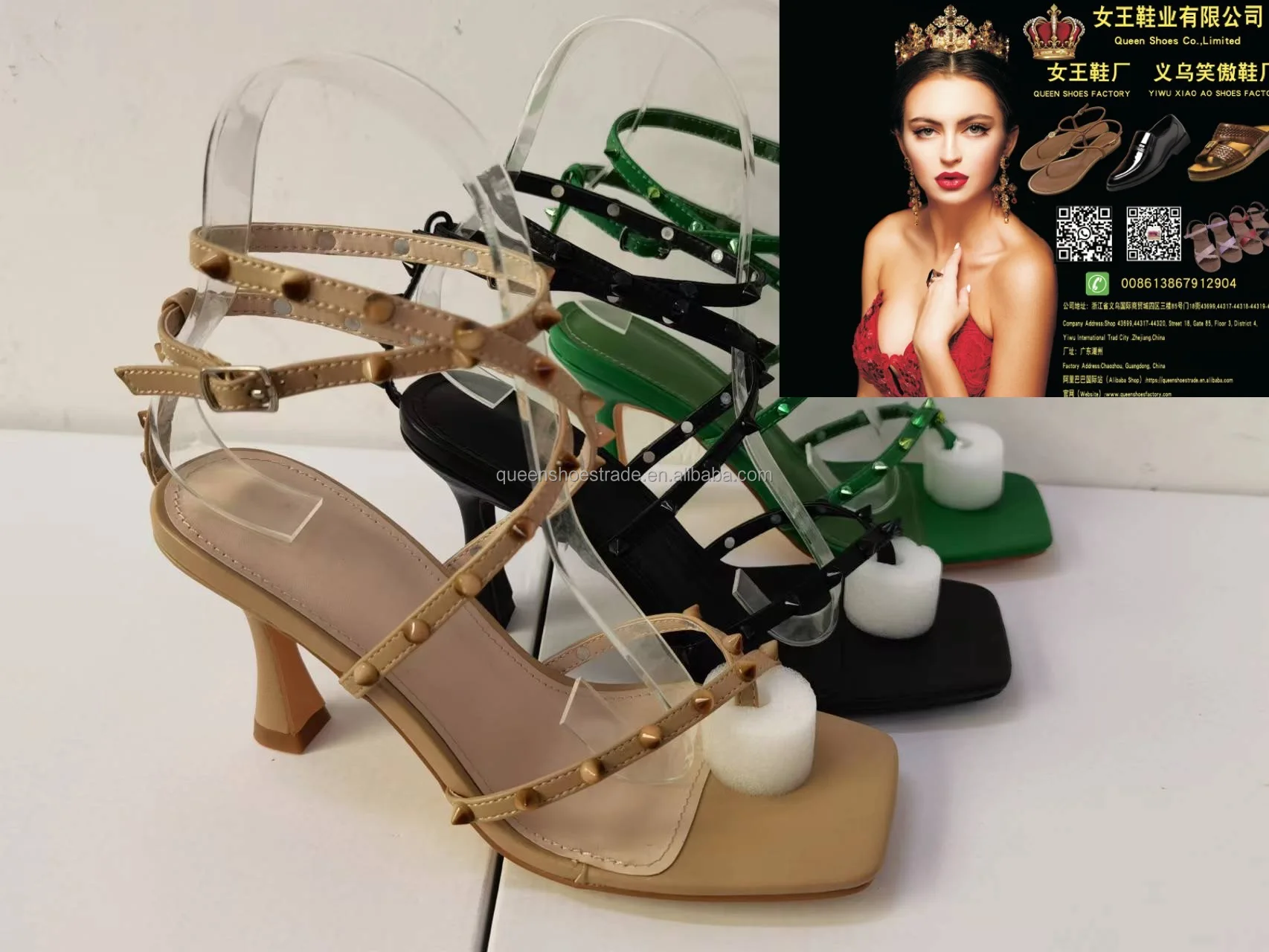 Ladies High Heel Shoes Party Wedding Rhinestone Heels Heeled Sandals for Women