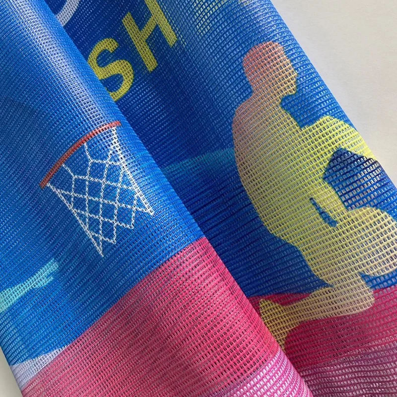 Custom printing large format pvc advertising mesh banner windproof builders mesh banner