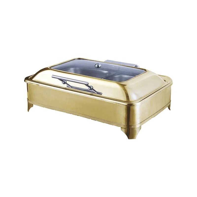 New Arrived Buy 4 Get 12 Free Restaurant Stainless Steel Chaffing Dishes Buffet Food Warmer Sets