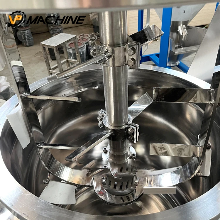 Вакуумный гомогенизатор 10L-1000L смесительный резервуар для эмульгатора полностью Автоматический подъемный высокосдвиговый реактор косметического крема
