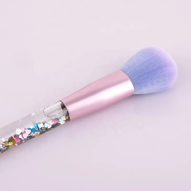 Pink wooden handle synthetic private label Nylon Hair Makeup brush set For ladies make up tool