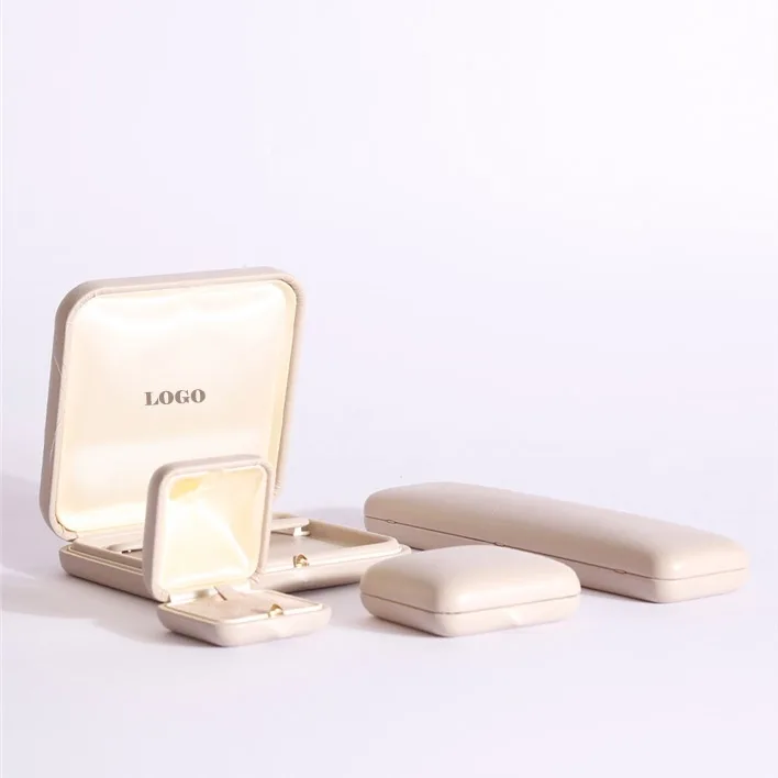 Annaigee Wholesale Luxury Custom Logo Velvet Display Jewellery Ring Necklace Bracelet Packaging Leather Jewelry Box