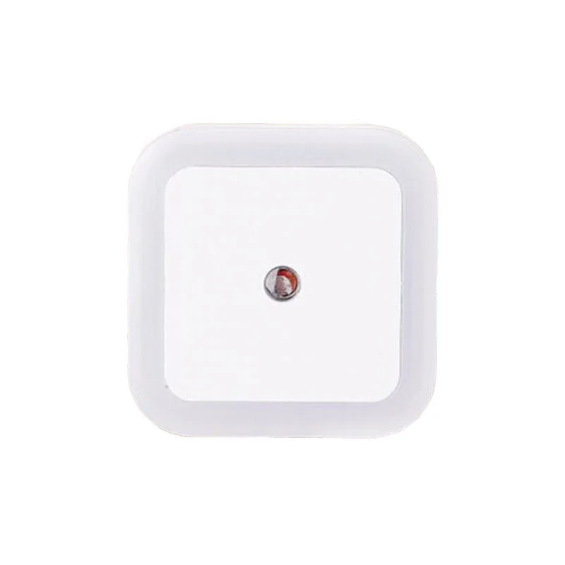 Smart Light Control Night Light Led Square Corridor Bedroom Staircase Socket Wall Lamp Creative Gift