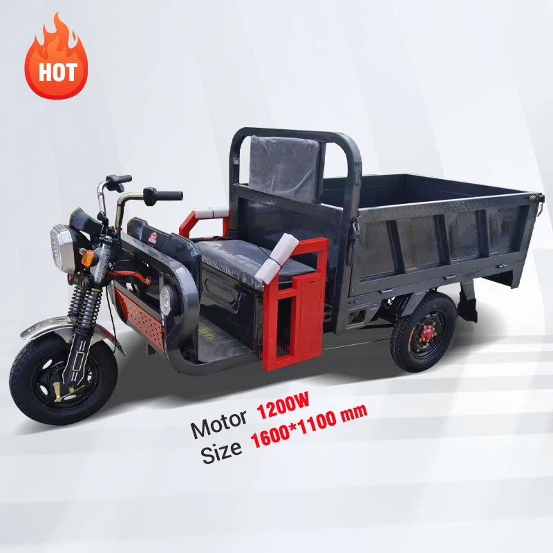 Eco-Friendly Electric Farm Utility Vehicle Hot seller Multi-Purpose Electric Tricycle Cargo