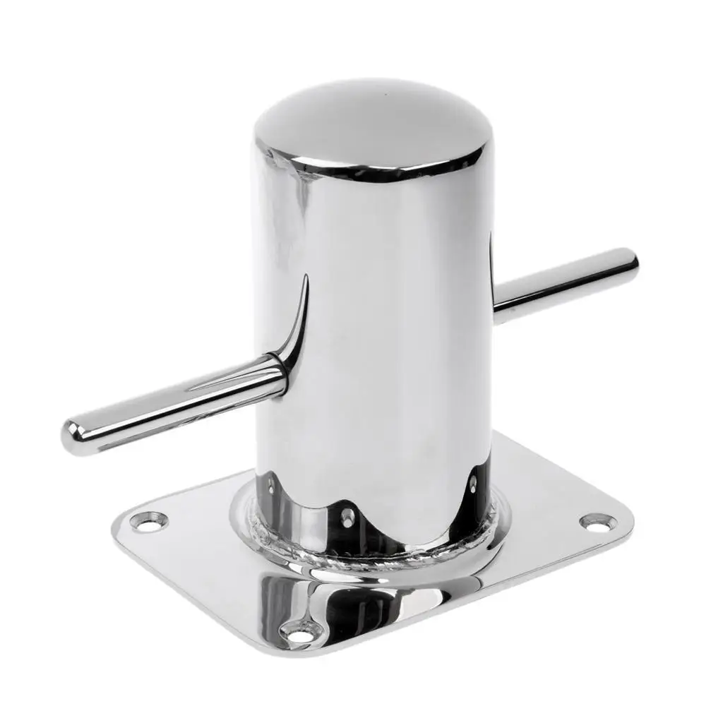Marine Stainless Steel 316 Boat Yacht Mooring Cleat Single Cross Bollard