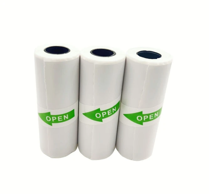 80 x 30 mm White Self-Adhesive Mini Printer Thermal Sticker Paper Label Receipt for Picture Photo Portable Printer Rolls