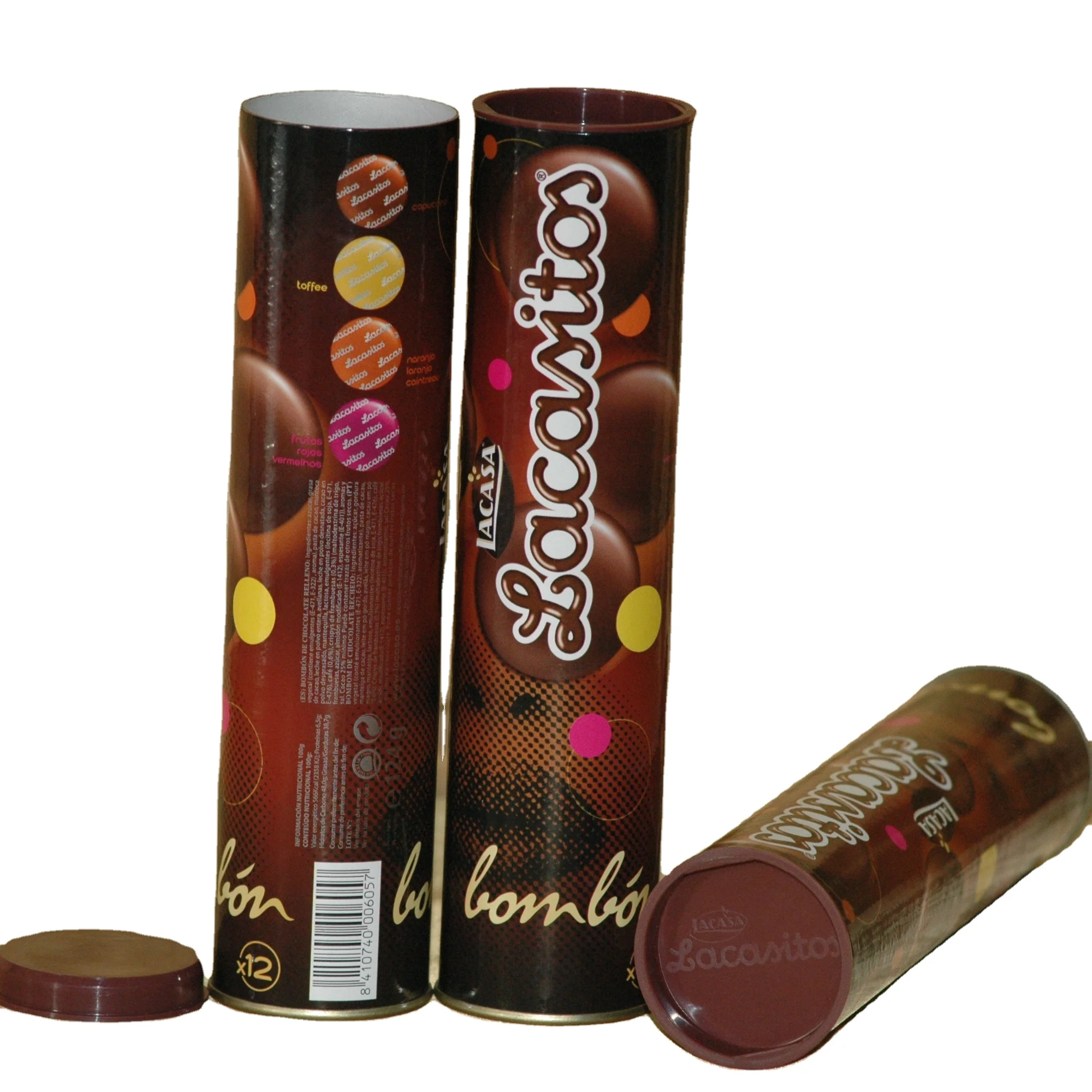Environmental Light Bulb Lighting Composite Paper Cans Cylinder Wrapping bowling Paper Tube Custom