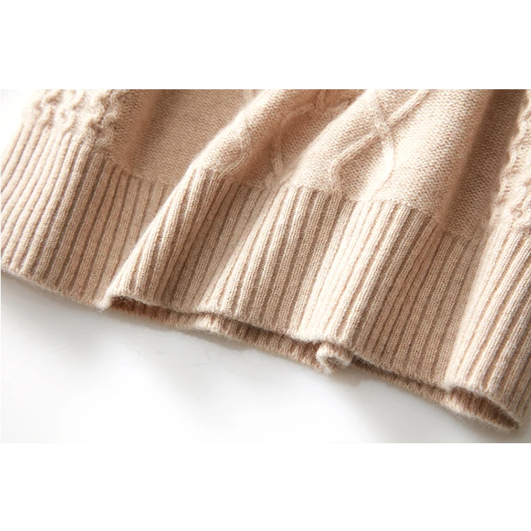 
Hot Sales 30%cashmere 70%wool Cotton Cashmere Sweater Women, O-neck Cashmere Sweaters For Women 