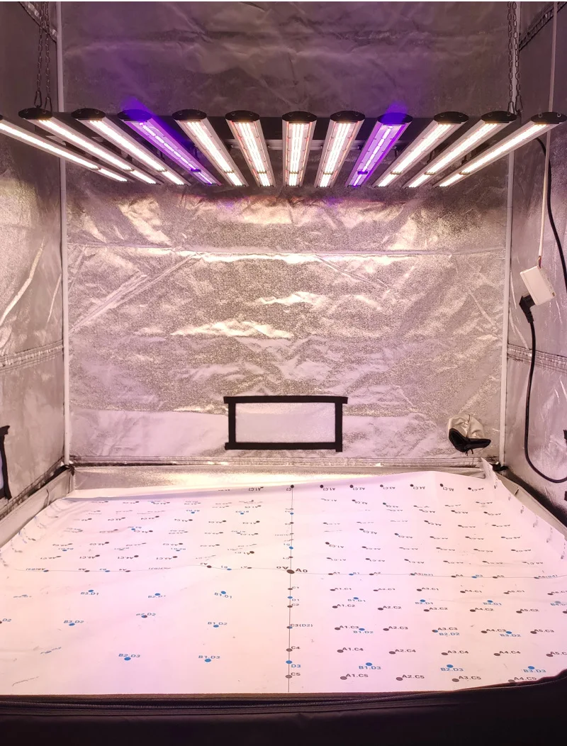 Two-Channel Wireless LED Lighting for Indoor Plants Two-Way Dimming Greenhouse with Vegetable Seed Fertilizer Optimal for Veg