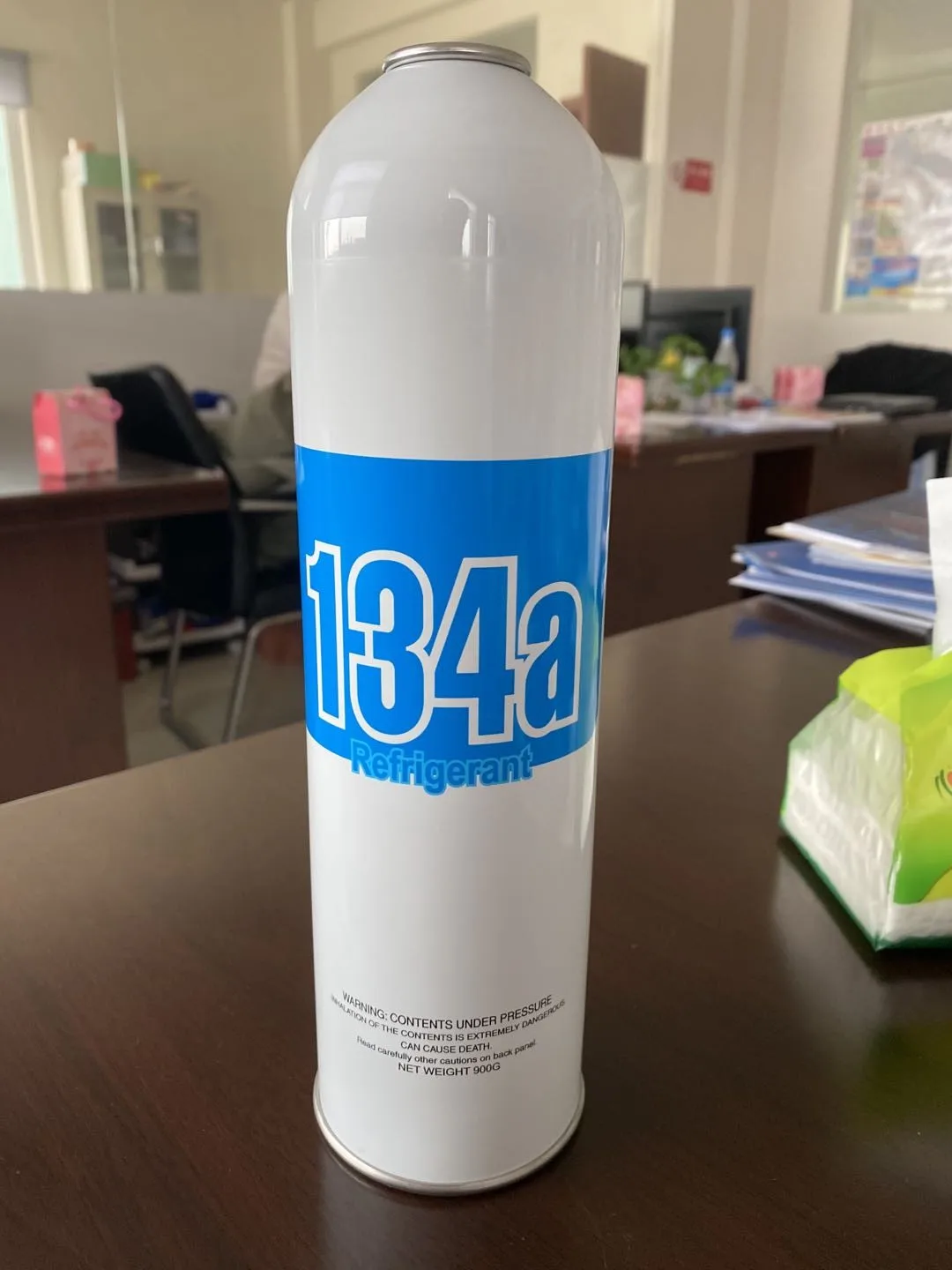 Hot Sale R134a 900g Gas 2 Piece Small Can 99.9% Purity India Refrigerant Gas R134a Price