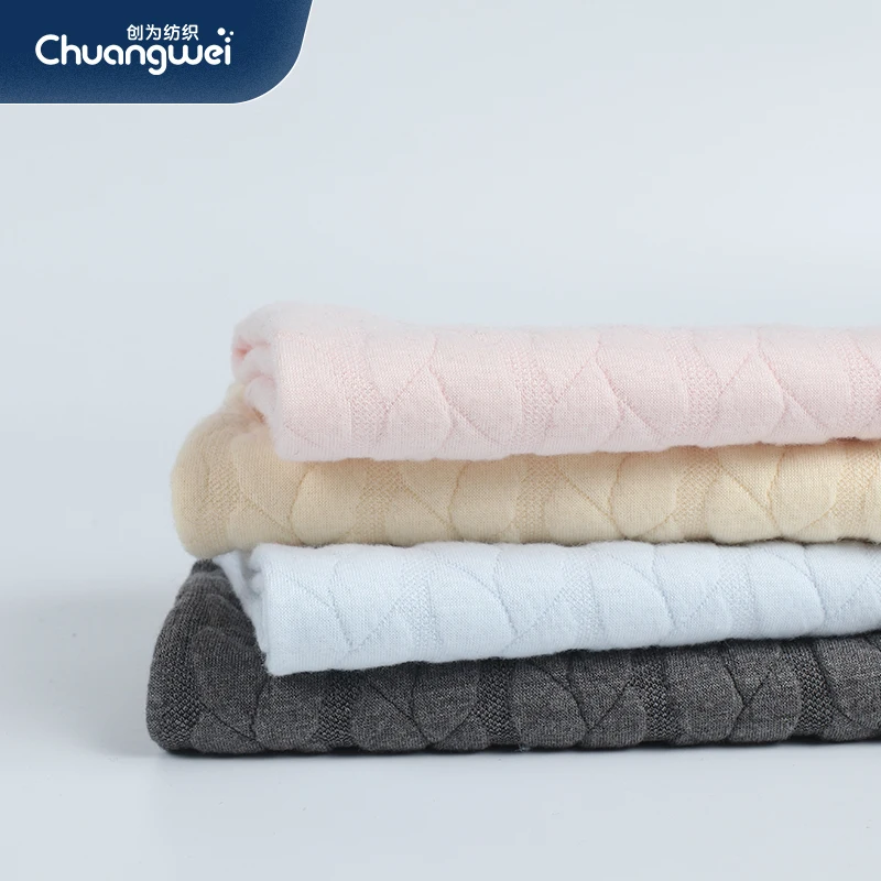 2022new product warm knit fabric polyester scuba knit fabric for baby garment