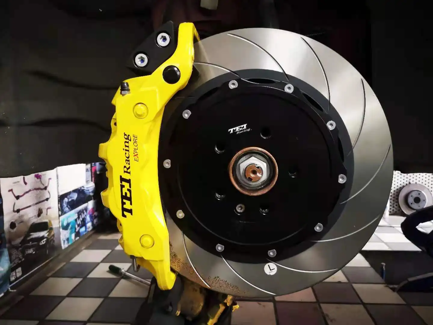  E-BRAKE 4 поршня 355 х маленького размера круглой формы с диаметром 32 мм большой комплект тормозов 6 для ALFA ROMEO guilia 2015-2019 19-дюймовых