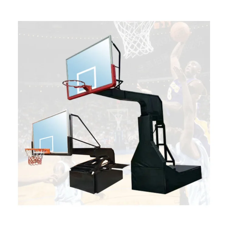 Electro Hydraulic Basketball Backstop Fiba Approved Competition Level Club Gym School Basketball Backstop