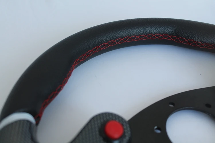 TRAPLY 320mm PVC Black Racing Car Steering Wheel For Lexus 350 BMW