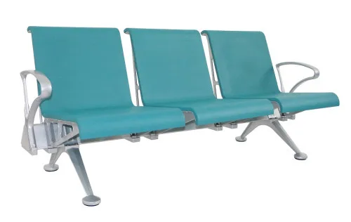 2023 airport lounge chairs colorful Pu polyurethane aluminium airport waiting chair for hospital in Foshan