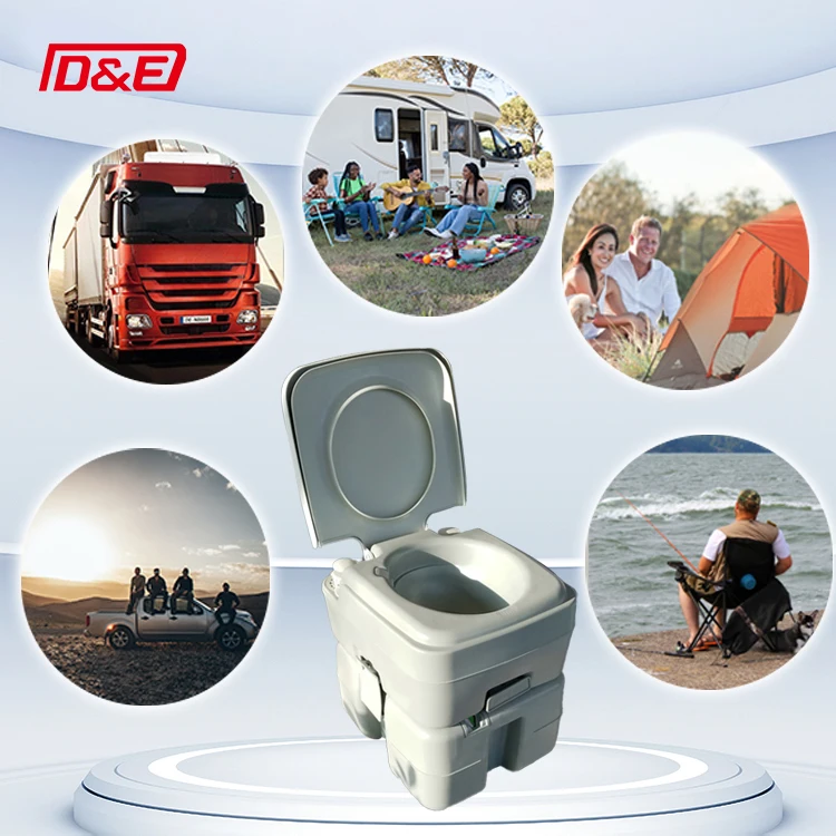 20L Portable Toilet RV Camping Marine RV Boating Cassette Caravan RV Toilet Camper Portable Travel Camping Toilet