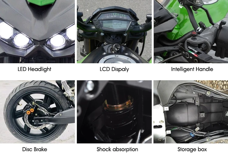 3000W Powerful Fast Speed Chopper Electric Motorcycle Cool E Scooter Electric Motorcycle for Young People