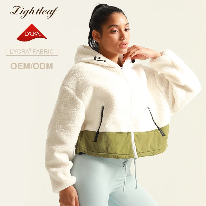 Lightleaf Giacca Donna Kadin Ceket New Design Jacket Yoga Set Female Gym Fitness Set Winter Jacket Woman Sportswear