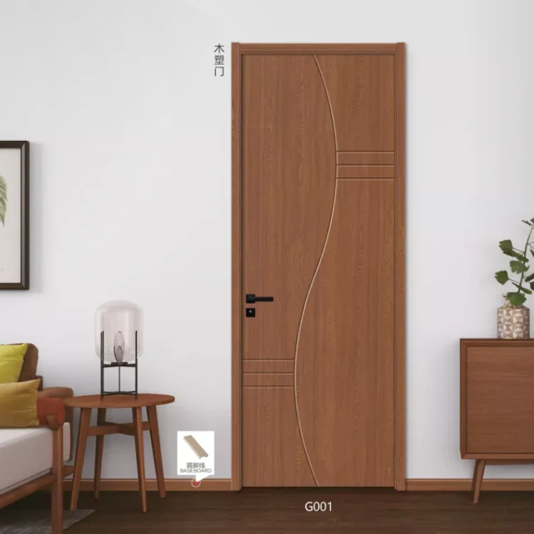 Eco-friendly Wood Waterproof Wpc Doors Waterproof Interior Door Wpc