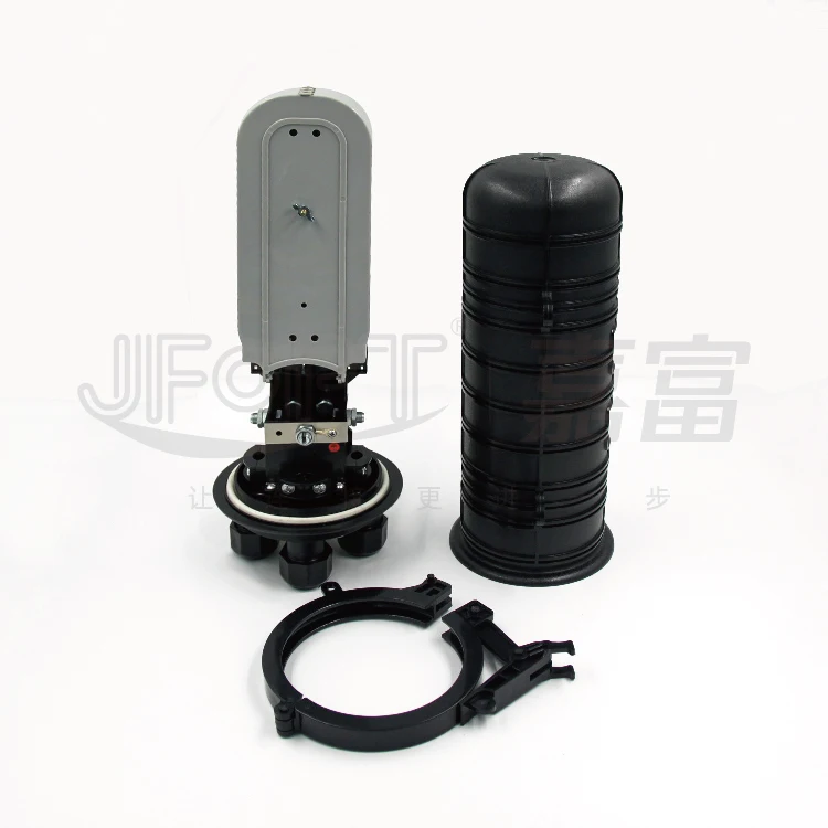 Dome Type FOSC Mechanical sealing with splice tray for FTTX 24 48 96 Cores Optical box closure IP68 Fiber Optic Splice Closure