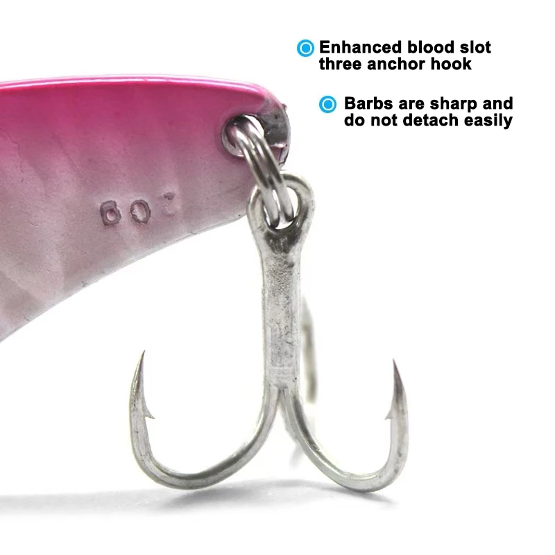 Metal Fishing VIB Lures Vibration Bait Spinner Spoon Fishing Lures Jigs Trout Fishing Baits Shore cast Pesca