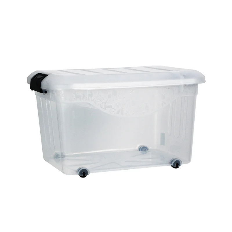 Extra Large Home Storage Containers 163L Stackable Plastic Storage Bins for Clothes Toys