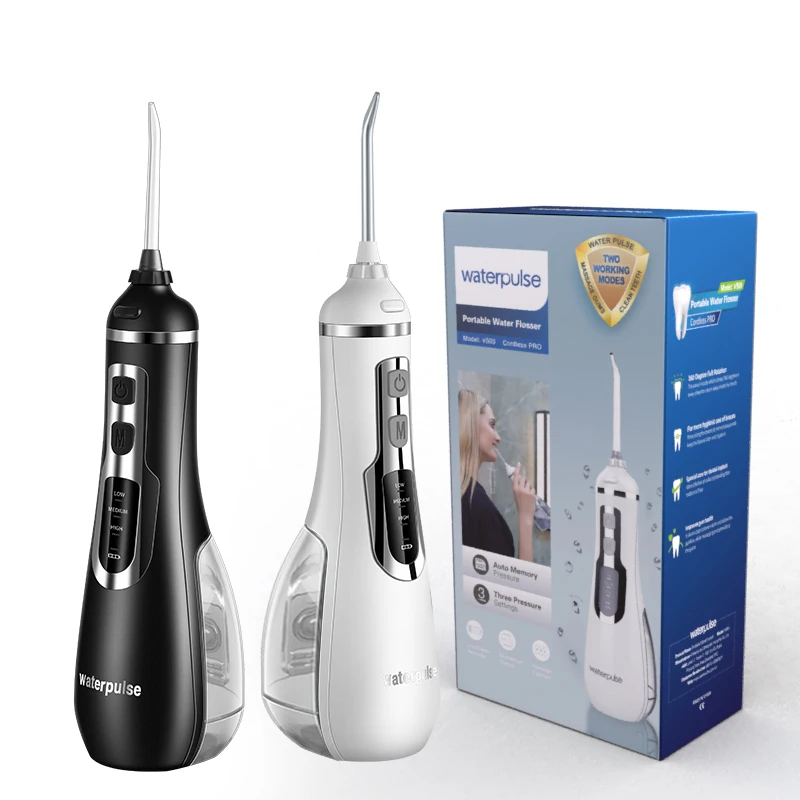 Беспроводной стоматологический Флоссер Waterpulse V500 с функцией массажа, Одобрено CE