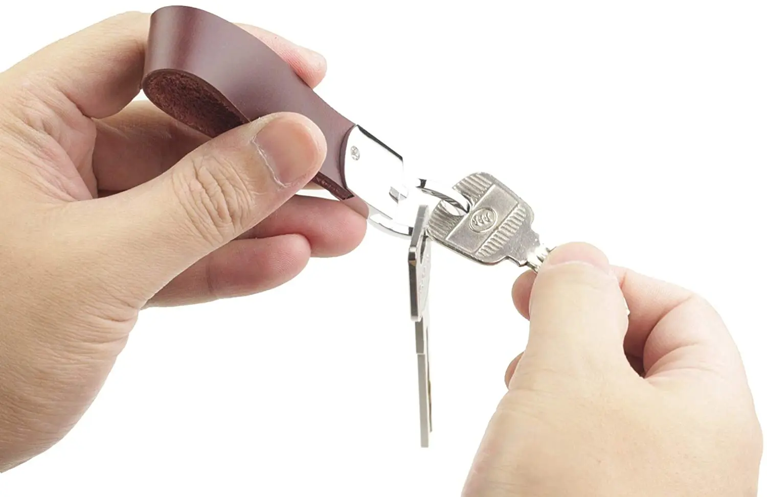 Оптовая продажа с фабрики экологически чистый брелок для ключей из искусственной кожи