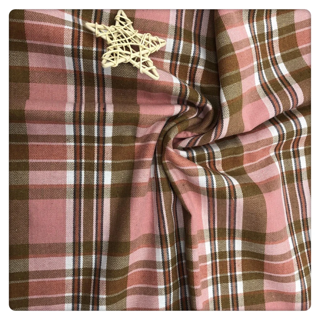yarn dyed check fabric 21scvc yarn dyed plaid check 180gsm 100% cotton yarn dyed flannel supplier men flannel shirt