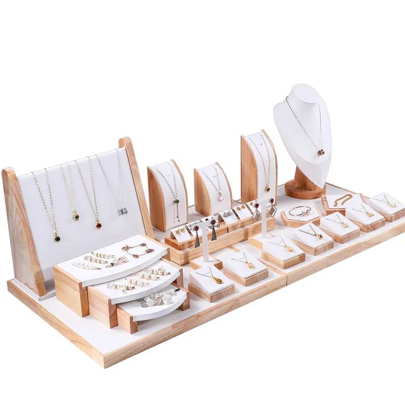 Custom Factory necklace earring Jewellery Stand Jewelry Display Set