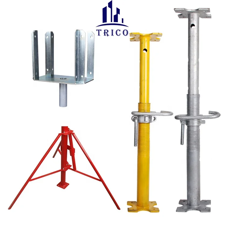 Timber H20 Beam Support 4 Way U Head Jack with Plate Scaffolding Prop Fork Head