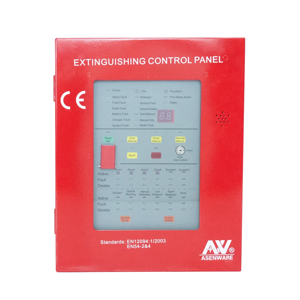 Factory 1-8 Loop Wireless Addressable Fire Detection & Alarm System Graphic Monitor Control Panel
