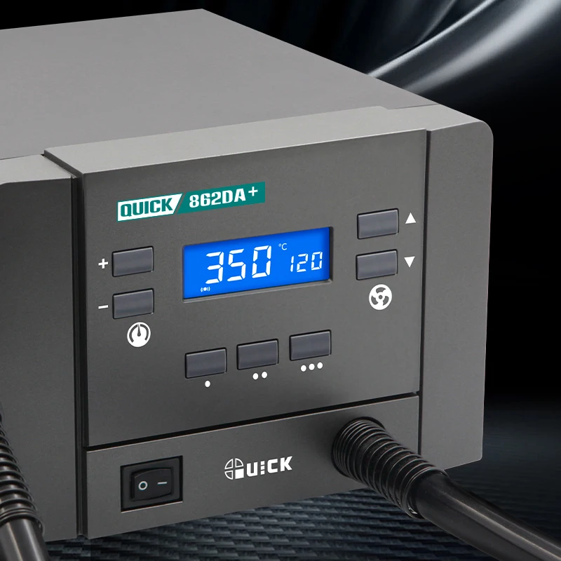 1000W hot air blower gun Quick 862DA+ Vortex air 120 Class airflow hot air gun portable for desoldering