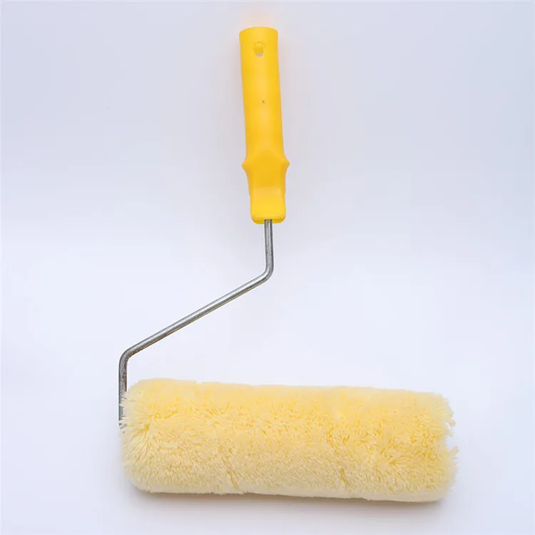 paint roller brush design  Europe style steel frame solid color paint cover refill flexible oil wall painting roller paint brush