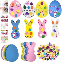 New Easter set egg rabbit foam stickers spring decoration DIY accessories toys