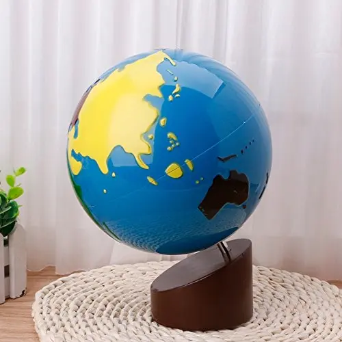 montessori globe teaching tools kids educational geography earth structure model