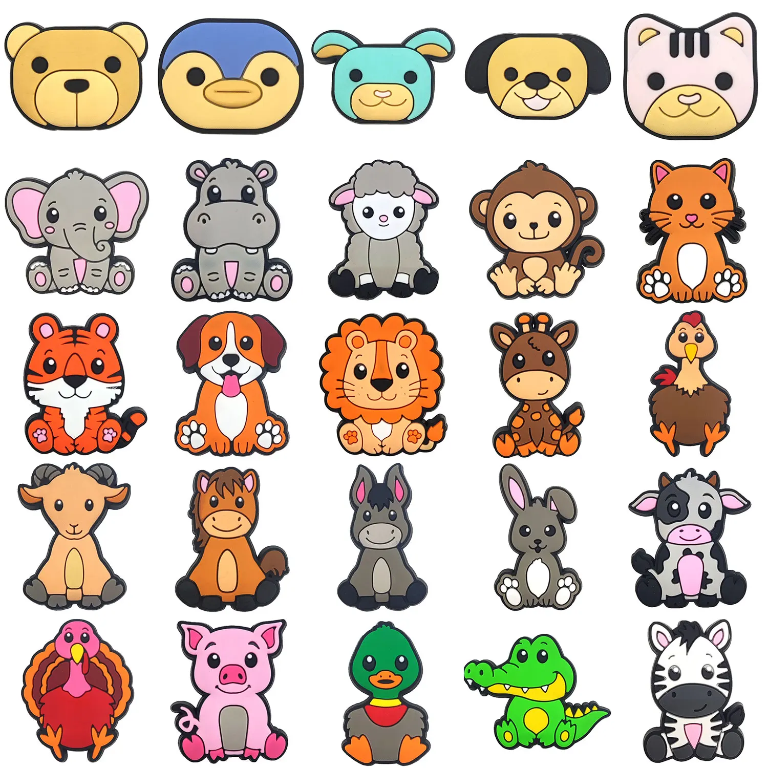 2024 custom kawaii designs logo cartoon fashion pvc accessories wholesale bulk shoes decorations charms