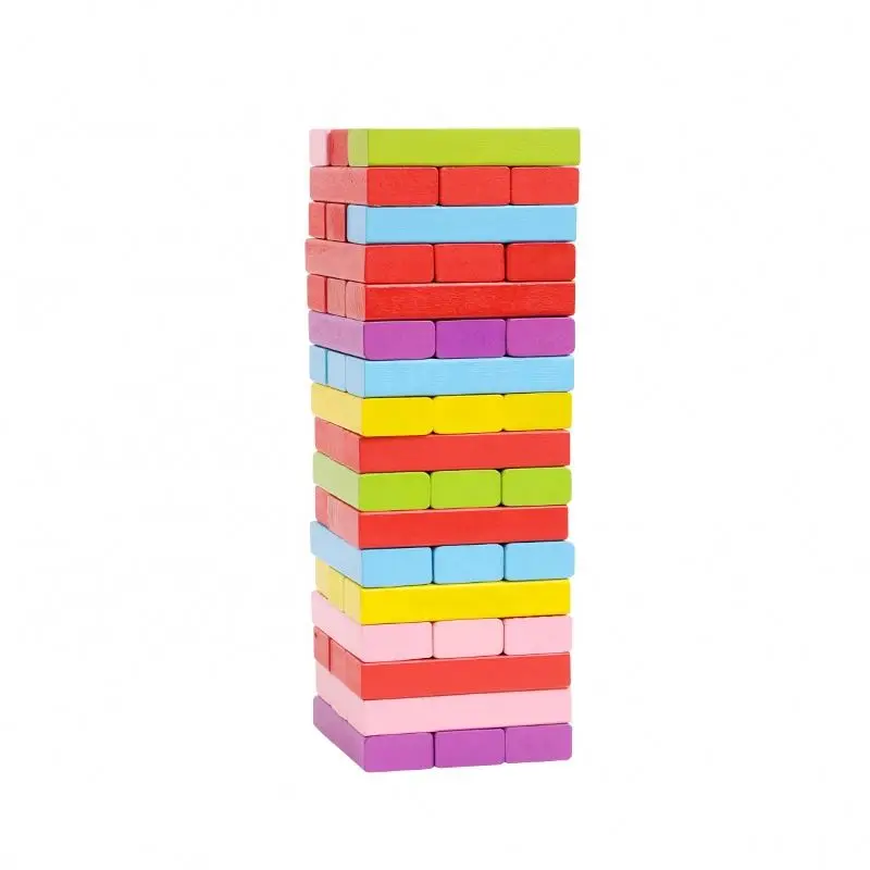 creative wooden building stacking blocks