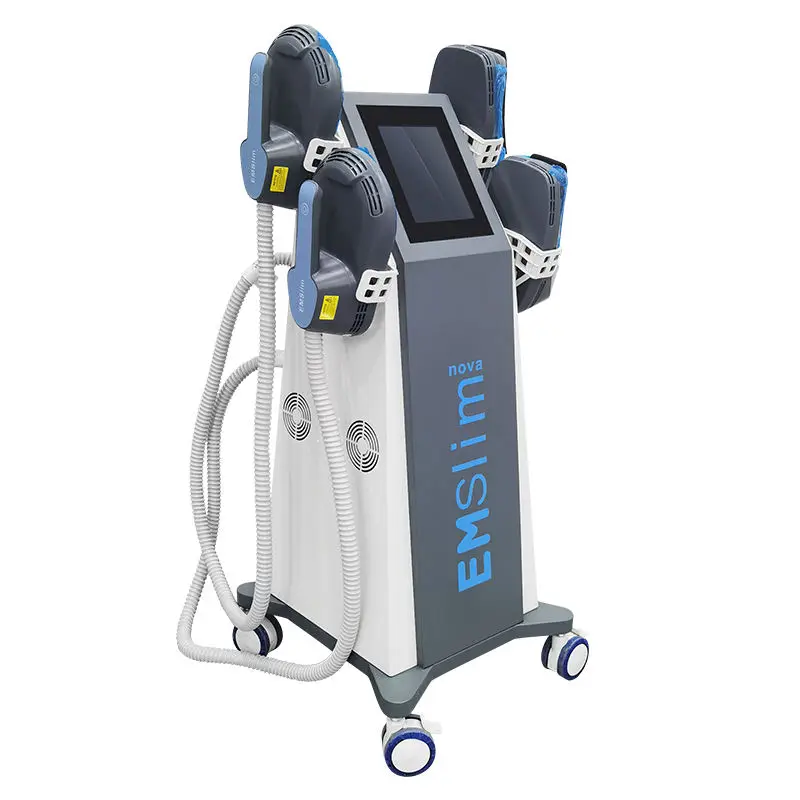 Body muscle building ems sculpting machine fat burn weight loss 5000w 4 handles neo nova hiemt tesla rf slim emslim stimulate