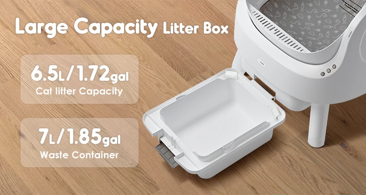 Wonderful design Smart cat sand box without rake large selfcleaning cat litter box for cats