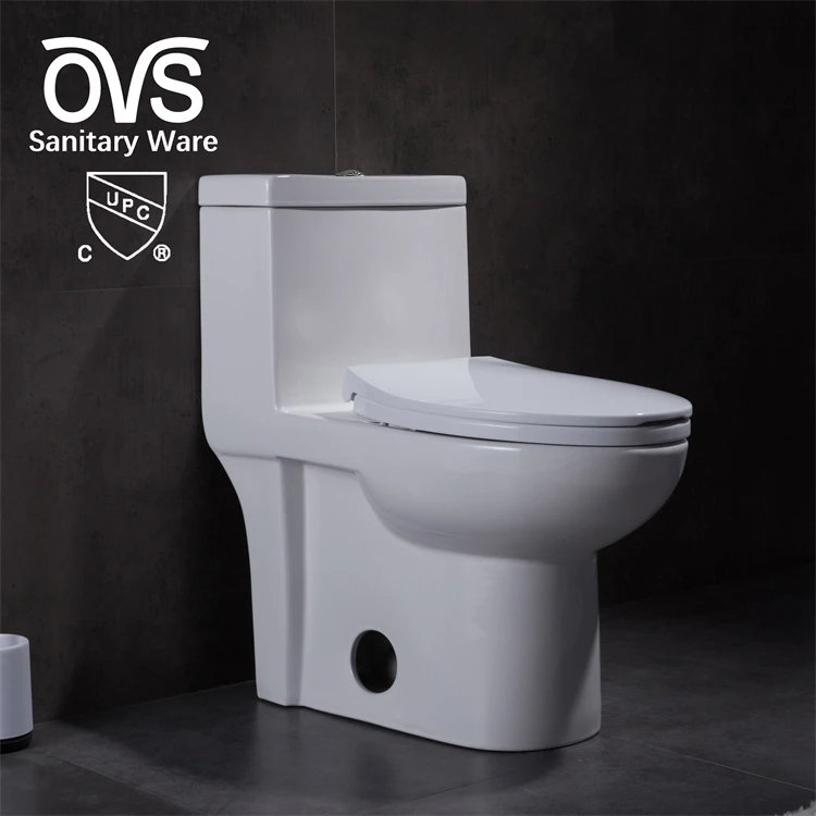 OVS cUPC North America Siphonic Flush Chinese Girl Go To Bathroom Seat Toilet Wc Ceramic One Piece Toilet