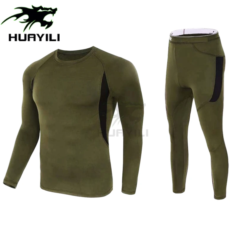 Men Long Sleeve comfortable Anti-odor Skiing Base Layer Thermal Underwear For Men