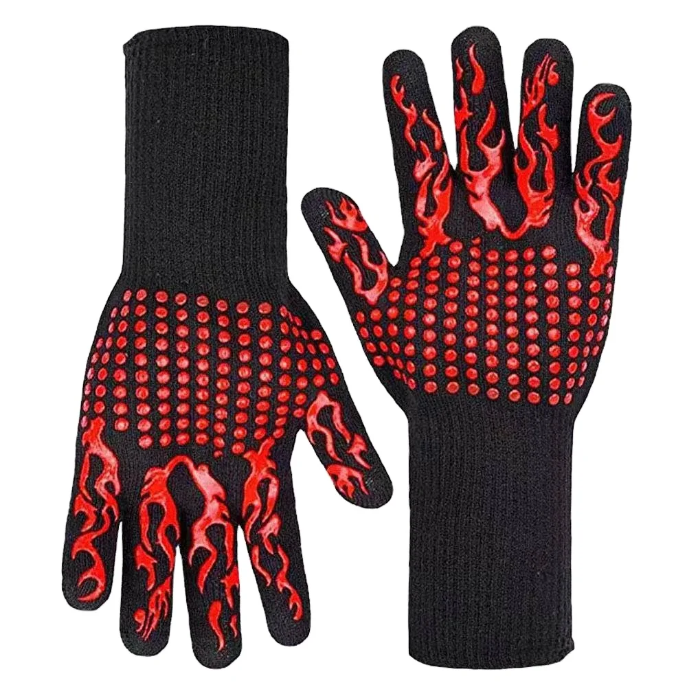 Bbq Gloves Grill Glove  Heat Protect Up To 1472F BBQ Grill Gloves