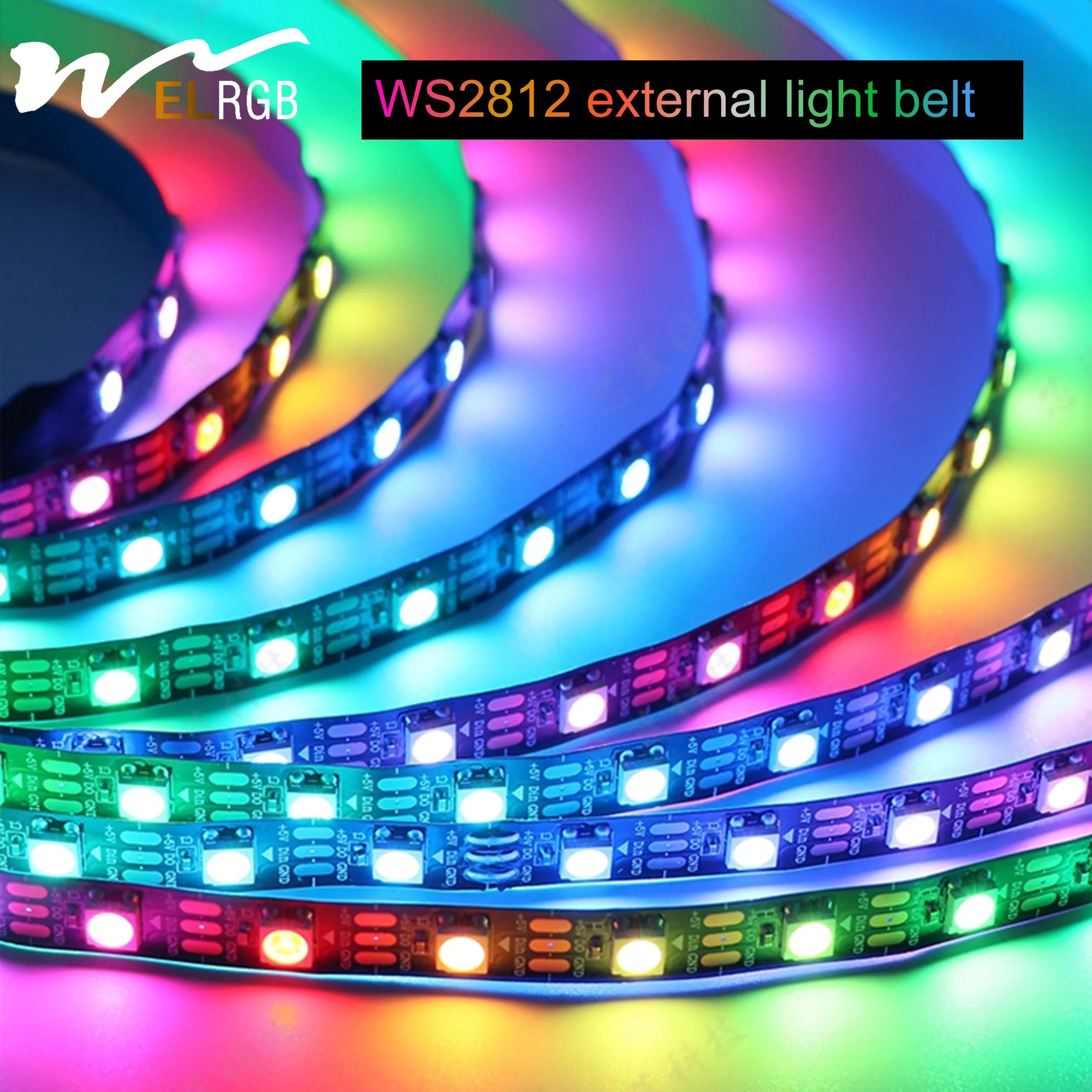 Full Color  smd5050 60leds/m Flexible smart led Light Strip  Addressable addressable digital rgb Flex Led Strip Light