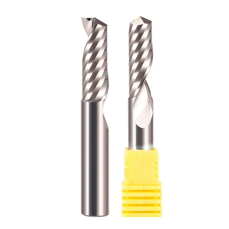 One Flute Router Bit Solid Carbide Spindle Cutter Single Flute End Mill Milling Cutter for Wood Acrylic 1 flute milling cutter