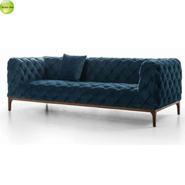 Foshan Furniture Velvet Sofa French Style New Classic Furniture Indoor Sofa Set
