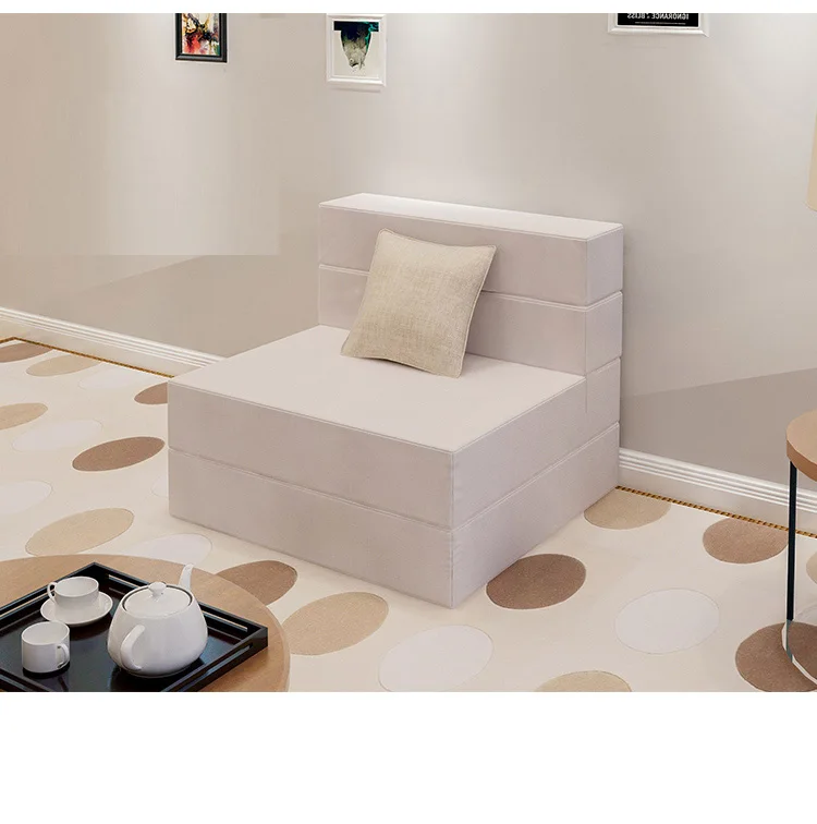 Multi-role living room free installation corner sofa high density mattress bed for home/office